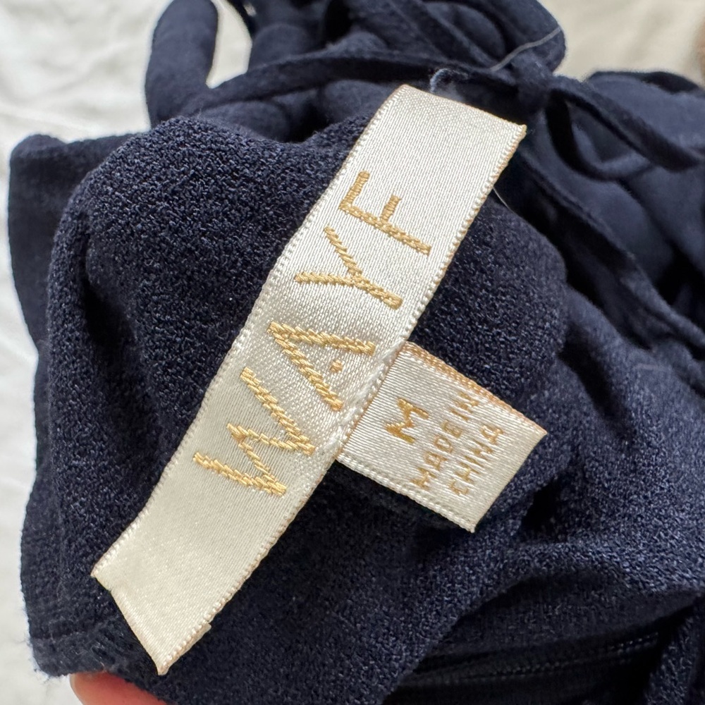 Navy Blue Ruffle Jumpsuit - Picture 10 of 10